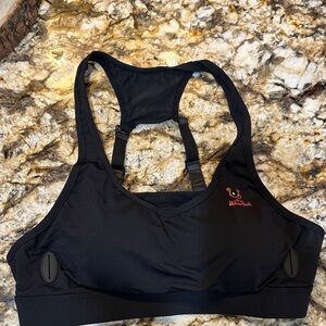 Black “Wine Rack” Sports Bra
